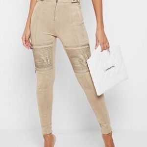 Maniere De Voir ribbed vegan leggings